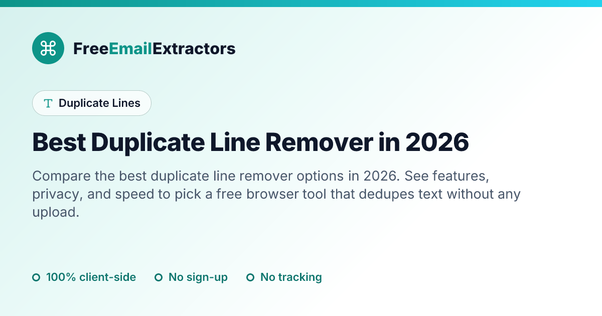 Best Duplicate Line Remover in 2026