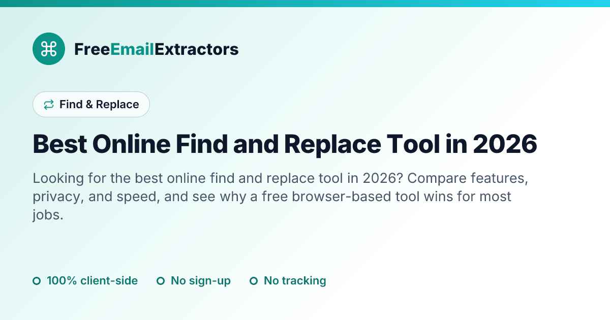 Best Online Find and Replace Tool in 2026