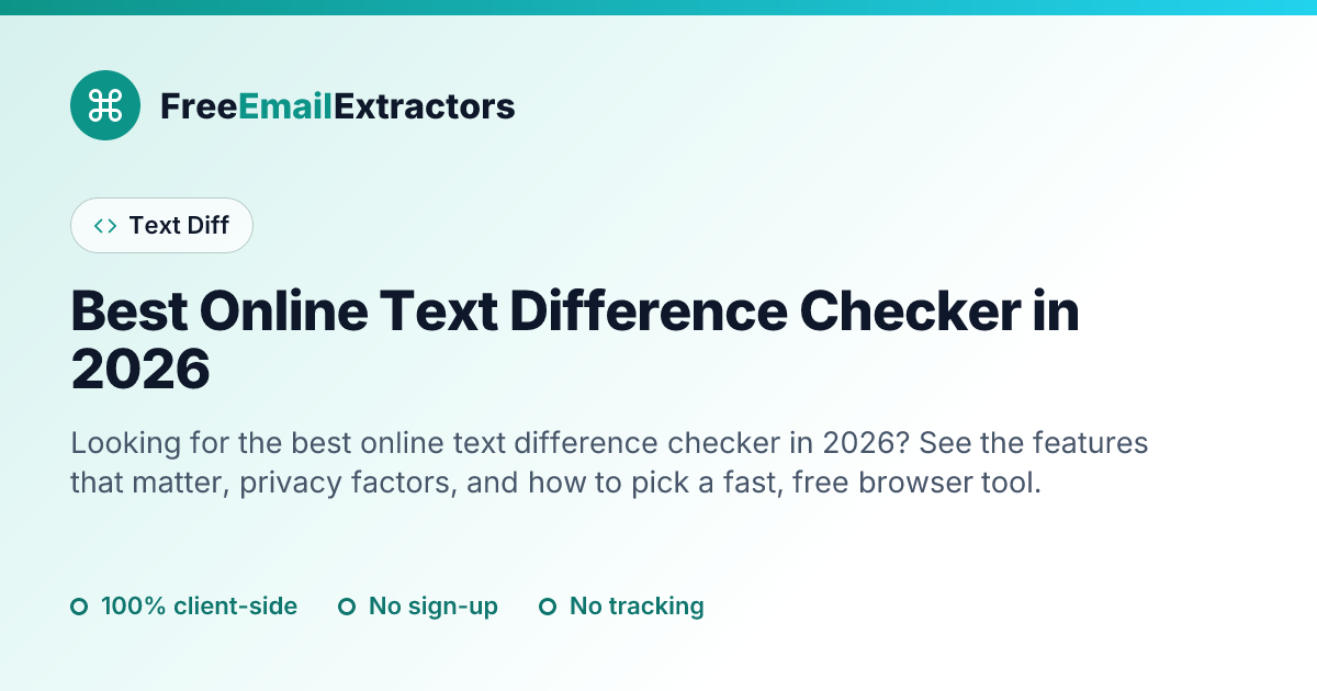 Best Online Text Difference Checker in 2026