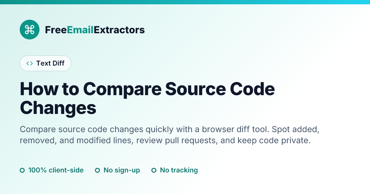 How to Compare Source Code Changes