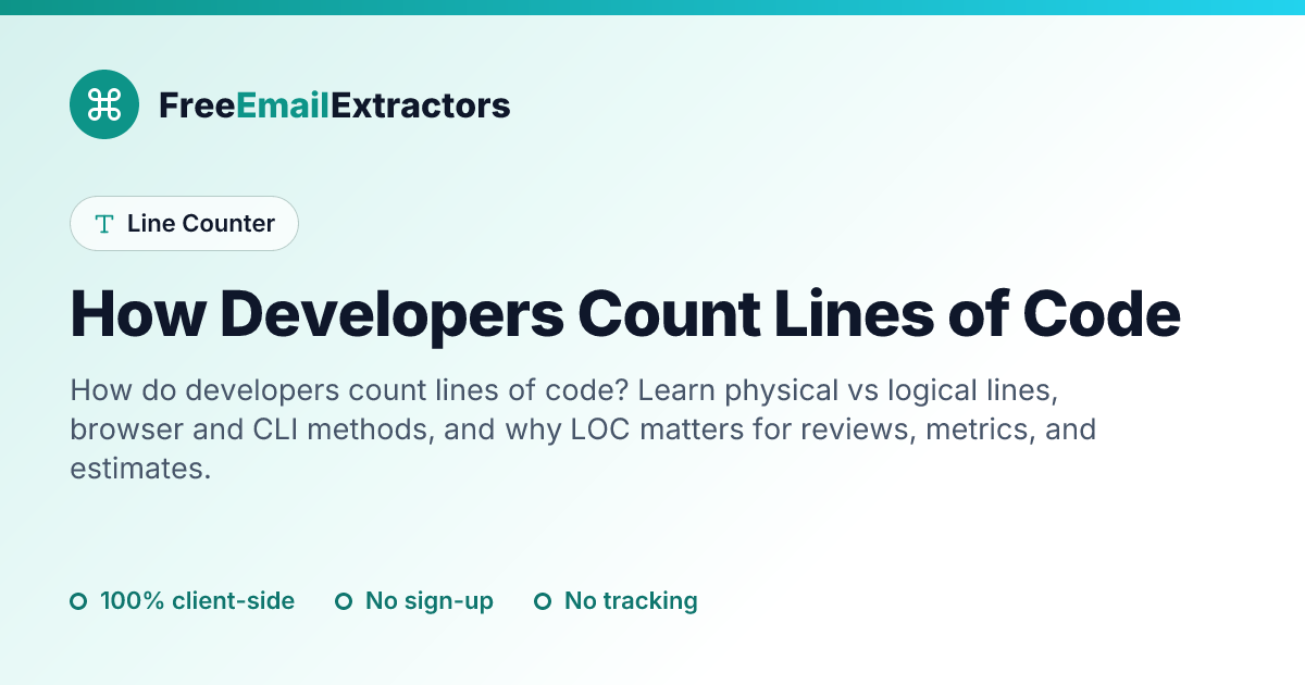 How Developers Count Lines of Code