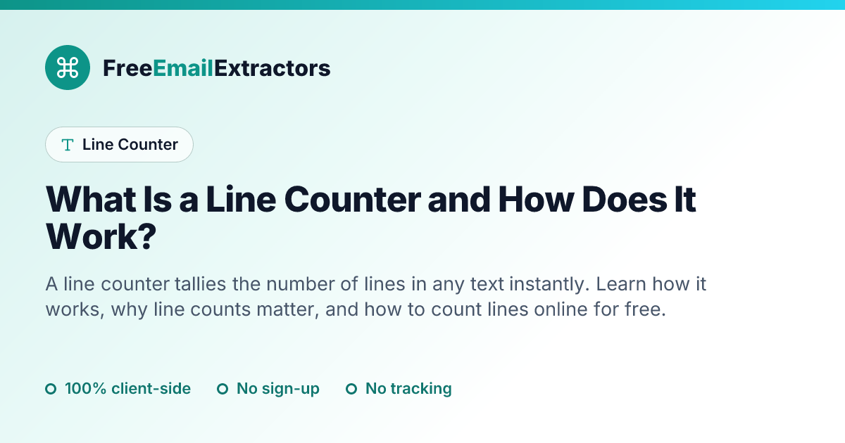 What Is a Line Counter and How Does It Work?