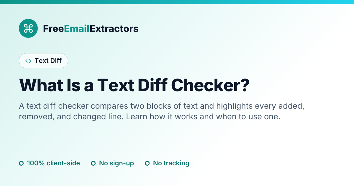What Is a Text Diff Checker?